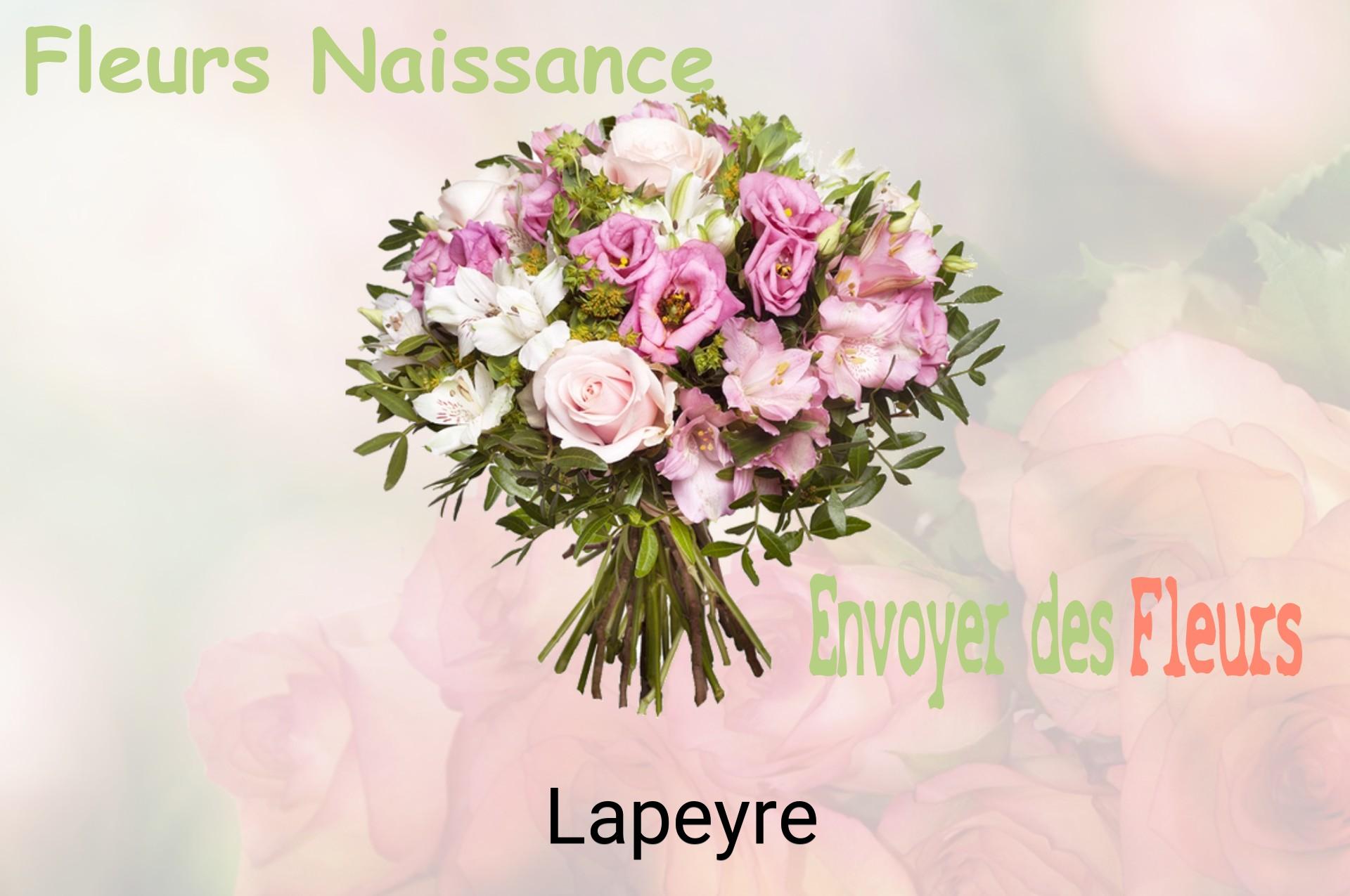 Bouquet de fleurs de naissance livré à Lapeyre